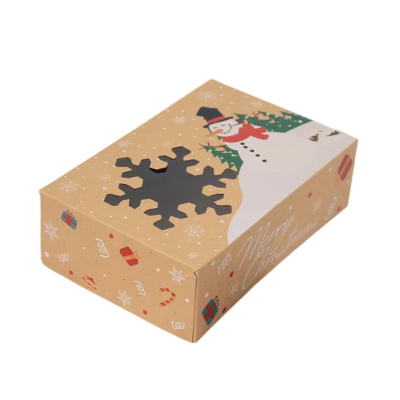 Kraft Christmas Six Corner Box