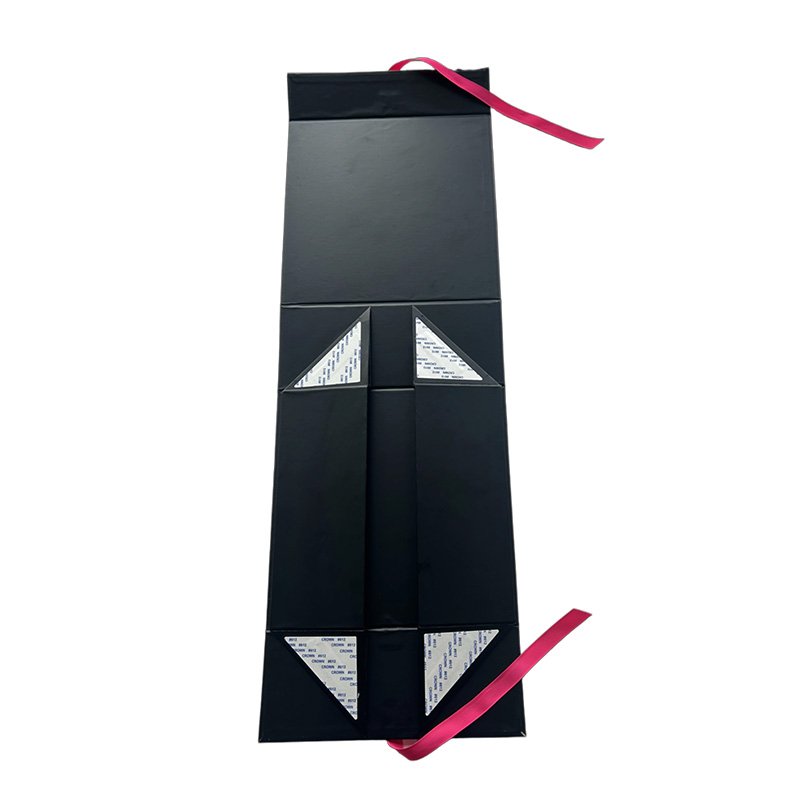 Black Collapsible Magnetic Rigid Boxes