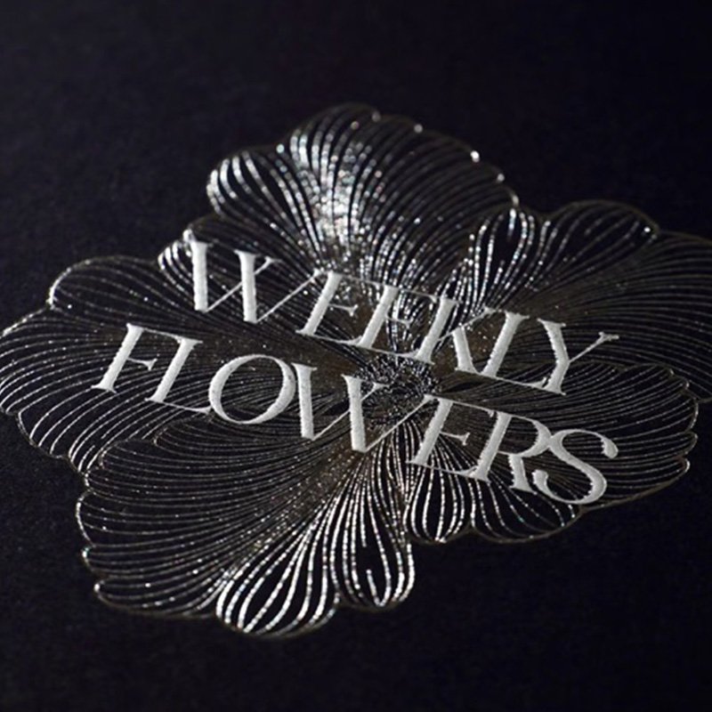 Kraft paepr with Silver foil stamping