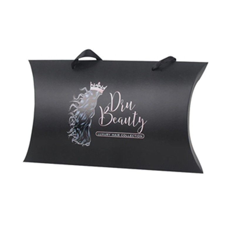 Black pillow box with handle