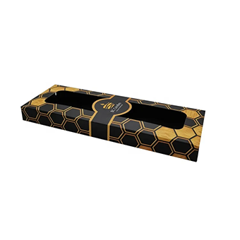 Candle packaging with window