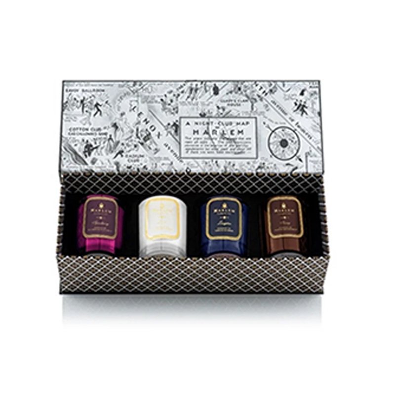 Magnetic trio candle box packaging