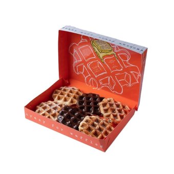 Printed waffle packaging box
