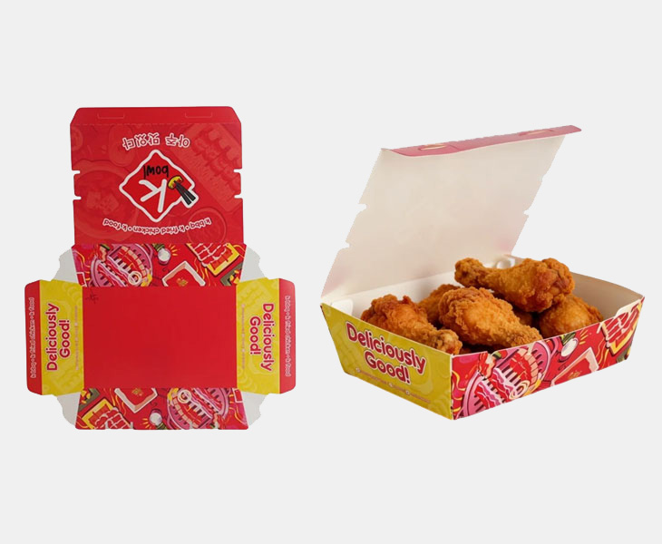 Custom Branding on Fried Chicken Boxes-