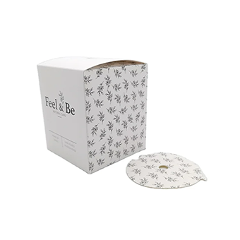 white recycled candle box packaging