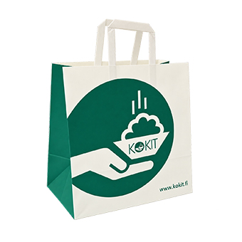 Custom White Kraft Paper Bag