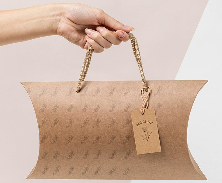eco-friendly pillow box packaging