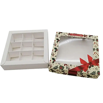 Custom Chocolate Window Boxes