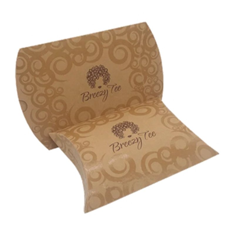 Custom brown kraft pillow boxes