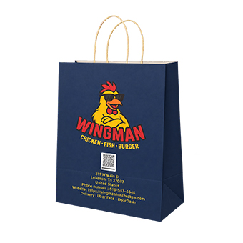 Custom Restaurant Takeout Bag