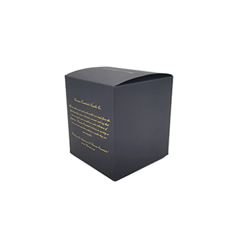 Black candle box packaging
