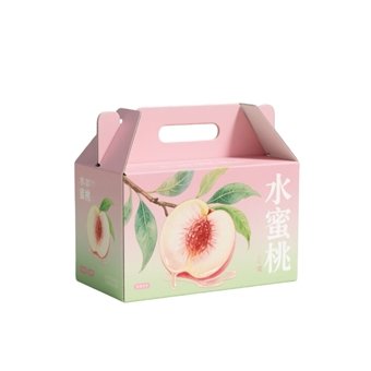Corrugated fruit gable box