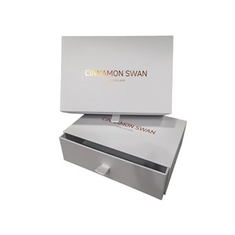 White sleeve and tray rigid boxes