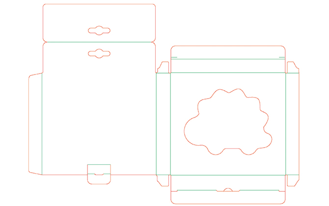 Baby Product Packaging Box Dieline