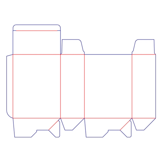 Auto locked bottom box template image