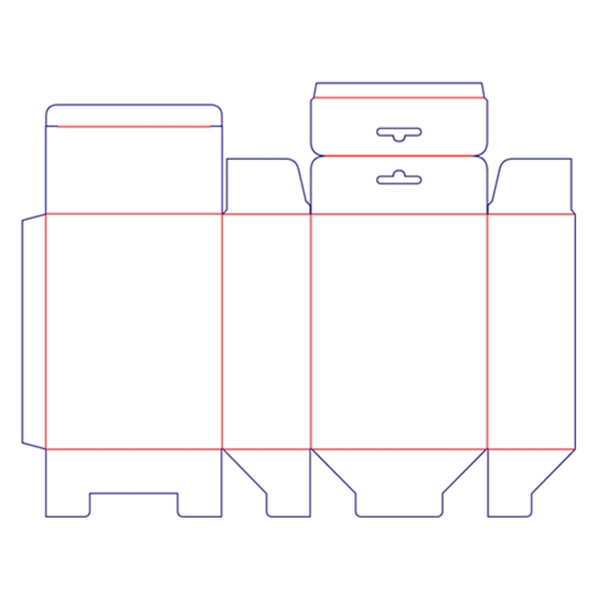 Snap Lock Box template with hanging hole image