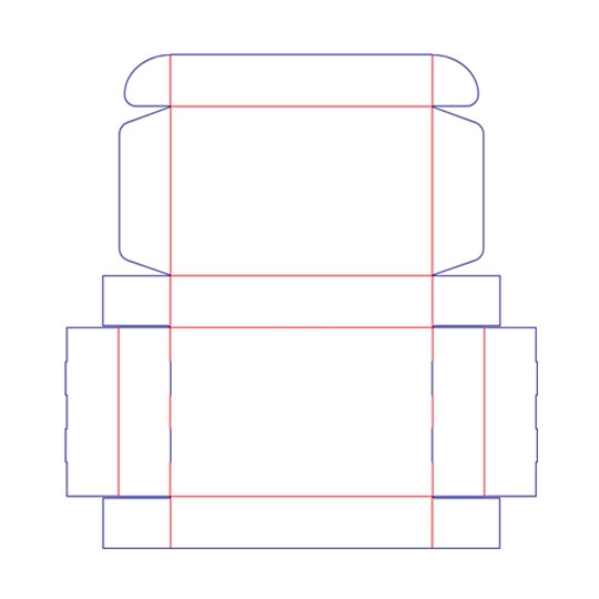 Mailer box template image